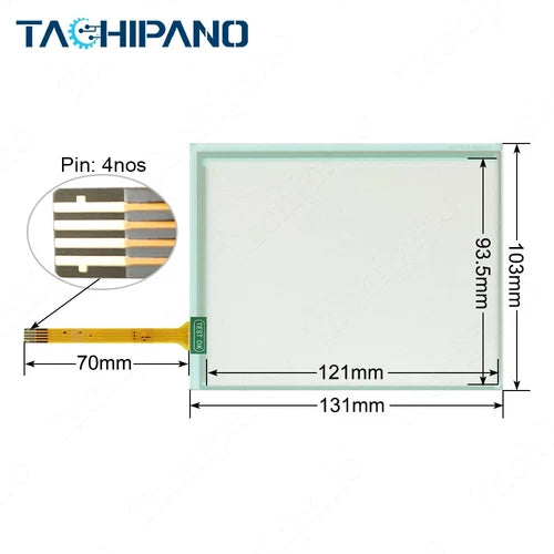 for HG2G-5ST22TF-W with Front Overlay HG2G-5ST22TF-W Touch Screen Panel Glass