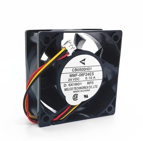 Mitsubishi Driver MR-J3 Fan CB0500H01 MMF-06F24ES-RP3 24VDC 0.10A 6025 3-pin