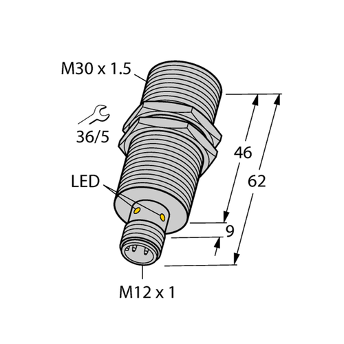 For TURCK BI10U-M30-VN4X-H1141 1582352 Inductive sensor NPN