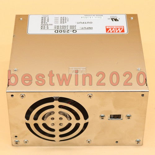 MEANWELL Q-250D 100-120V 6.0A 200-240V 3.5A  Switching Power Supply