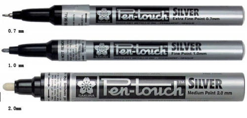 3Pcs for Pen-touch Paint MarkerFine Point 0.7/1/2mm DrawingNote Signature