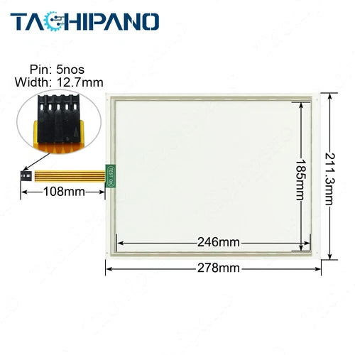 Touch Screen for 6AV7 884-0AH32-4BD0 IPC 477C 12 + Overlay 6AV7884-0AH32-4BD0