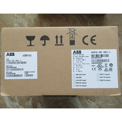 1pc  Abb ACS310-03E-09A7-4 3P AC380V~480V 4KW Inverter Free shipping