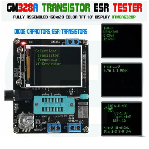 1X  ESR ATMEAG328P GM328A English Assembled Transistor Tester Diode Capacitance