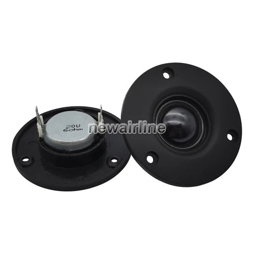 2pcs  Silk Film Tweeter Treble Speaker Audio Loudspeaker 74mm 3" inch 4/6Ohm 20W
