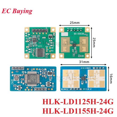 HLK 24G Microwave Radar Sensor Detection Motion Communication Module TTL Serial
