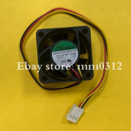 1pcs   40mm cooling fan 3pin EB40201SX-D010-C99 DC12v 1.44w 4020