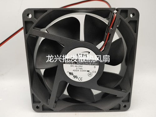 1 PCS ADDA Fan AD1224LB-F51 DC24V 0.14A 12038 12cm 2 wire server/inverter fan