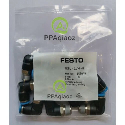 10PC  FESTO QSL-1/4-8 153049 Connector Free Shipping