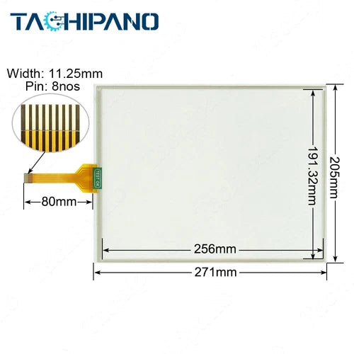 1X for  EA7-T12C-C EA7-T12C-S Touch Screen   Touch Panel Glass