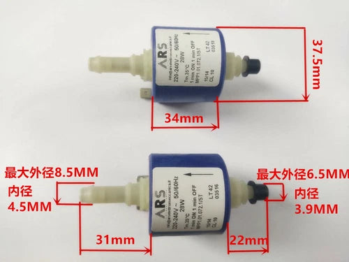 1PC Solenoid Pump Coffee Machine Water Pump Steam Iron water pump   AC 220V 28W
